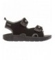 Sandals Boys Double Adjustable Strap Lightweight Sandals (See More Colors and Sizes) - Black/Grey - CJ185XC8MO7 $26.40