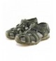 Sandals Kids Closed-Toe Outdoor Strap Adventure Sporty Sandals - Khaki - CK18GOL20X6 $31.38