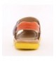 Sandals Toddler Boys Sandals Closed Toe Leather Strap Sport Shoes (Toddler/Little Kid) - Brown/Orange - CB17Z5N4CEZ $39.22