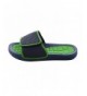 Sandals Boys Rugged Slide Sandal with Adjustable Closure (See More Colors and Sizes) - Lime - C817WUAQOCM $25.46