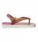 Sandals Sandal Flip Flop Sandals With Backstrap - Baby/Toddler - Chic - White/Golden Blush - CI1860R9S99 $31.19