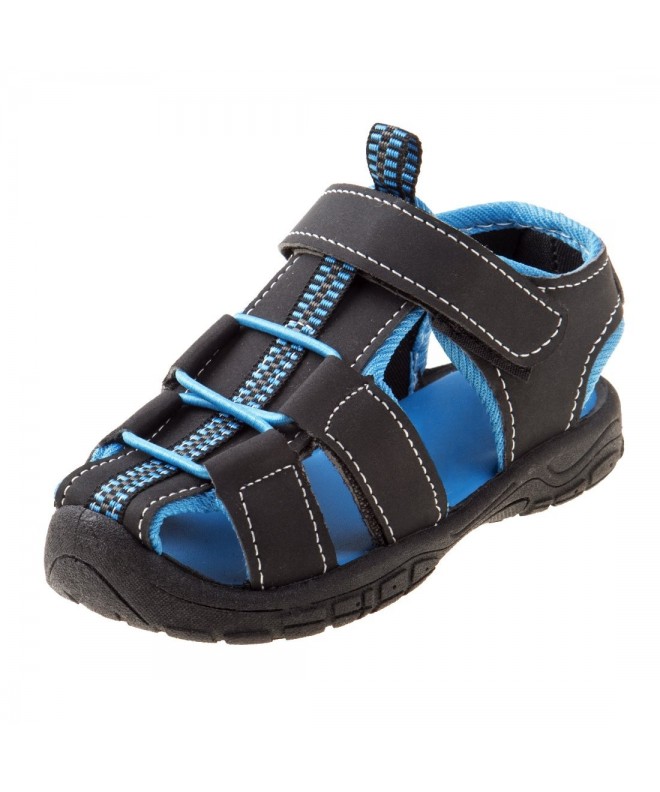 Sandals Boys Fisherman Sandal (Toddler - Little Kid - Big Kid) - Black/Blue - C2180EL2TW6 $40.34