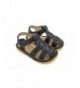 Sandals Brown - Black or Navy Blue Fisherman Boy Squeaky Sandals Shoes - Black - C612NW20XEU $54.60