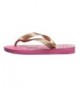 Sandals Kids Flores Sandal Flip Flop - Shocking Pink/Rose Gold - C81860QCWYC $29.25