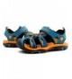 Sandals Boy's Girl's Summer Breathable Close Toe Strap Sandals (Toddler/Little Kid/Big Kid) - Dark Blue - CS182SN8WZQ $40.91