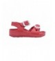 Sandals Toddler Boys Sandal Kids Blown Eva Slide Shoe with Buckle Strap - Red - CQ18OQEOY7U $27.97