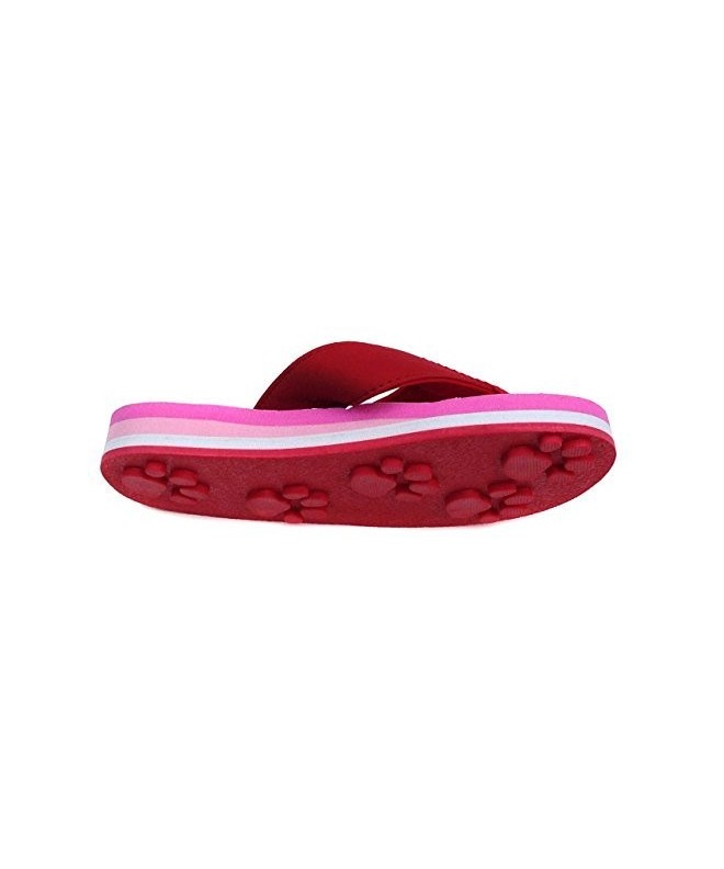 Sandals Flip Flops Slippers - Tiger Cat Print Sandals for Girls and Boys - Fun for Kids (4 - 8). - Red - C112HYZ8DYZ $30.95