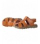 Sandals Boys Girls Closed Toe Genuine Leather Beach Flat Sandals Shoe for Kids - Yellow - CD12GZUDH91 $32.29