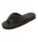 Sandals Topstitched Thong on Flocked Boys Flip Flops - Brown - CC18DOKM0O3 $23.54