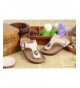 Sandals Unisex Child's Flip-Flops Ring Open Toe Cork Sandals - Apricot - CE18EK5UXW7 $20.74