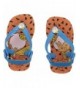 Sandals Kids Flip Flop Sandals - Baby Flintstones - Bamm-Bamm Rubble - (Infant/Toddler) - Neon Orange - Neon Orange - CN12M94...