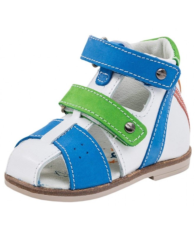 Sandals Toddler Boy Sandals 022065-22 Genuine Leather Orthopedic Shoes with Arch Support - CG18DL0OYAX $84.89
