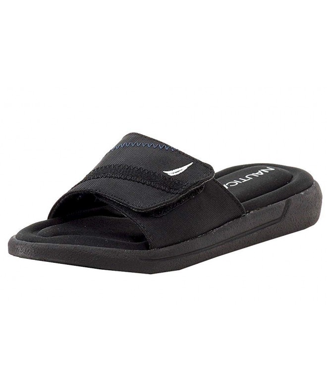 Sandals Kids Bilander Memory Foam Footbed Slip-On Sandal Athletic Slide - Black/Black - CX11BV1FVY9 $45.94