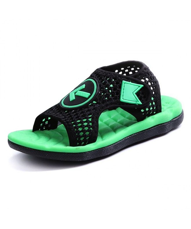Sandals Kids Mesh Sports Sandals Aquatic Girls and Boys Water Shoe - Green - C4182348ELN $25.37