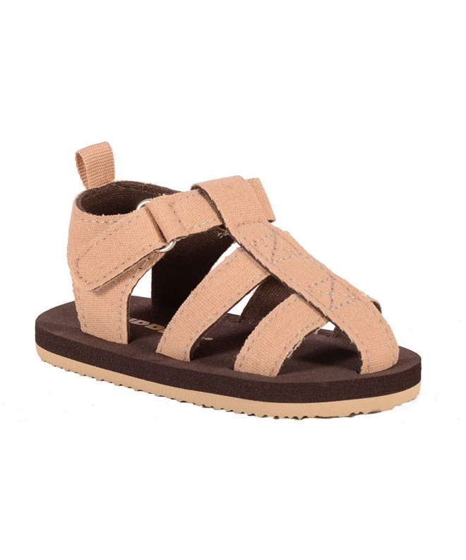 Sandals Toddler Boys Soft Lightweight Sandals Style SK1096 Beige - CM18EHU5797 $26.57