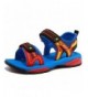 Sandals Kids Sport Sandals Outdoor Athletic Breathable Open-Toe Strap Sandals - Blue/Red - C0180CYAZEG $19.02