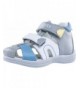 Sandals Boys Grey Sandals 122110-21 Genuine Leather Orthopedic Sandals with Arch Support - CT18NSCDKRW $82.04