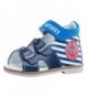 Sandals Baby Boy Blue Sandals 022066-22 Genuine Leather Orthopedic Sandals with Arch Support - CY18NQ2UA2N $84.68