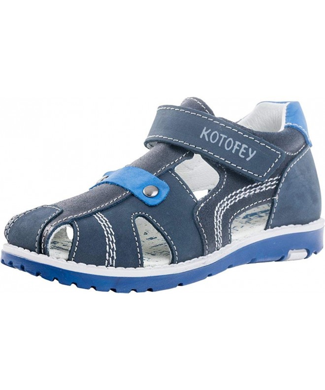 Sandals Boys Sandals 422056-23 Genuine Leather Orthopedic Shoes with Arch Support Grey - C118DYONH46 $85.89
