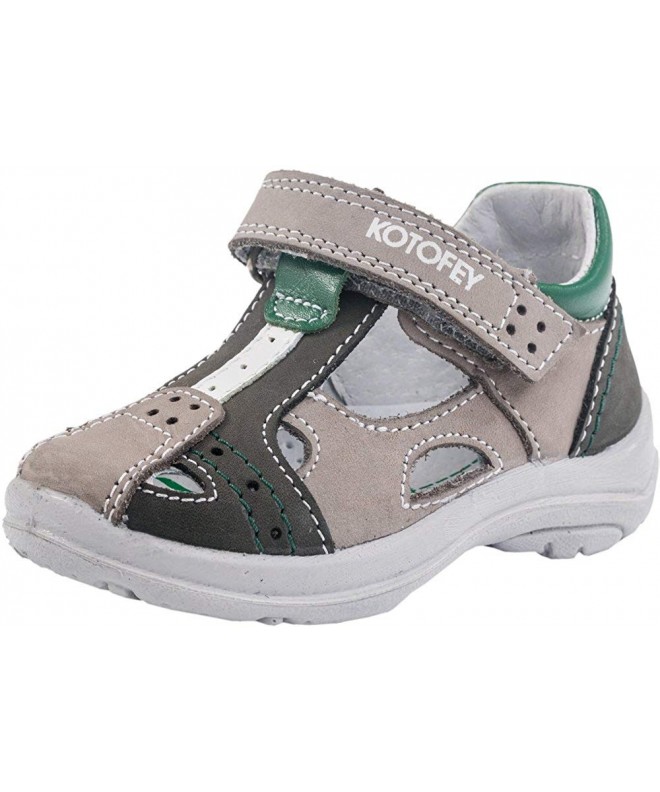 Sandals Boys Sandals 332073-22 Genuine Leather Orthopedic Shoes with Arch Support Blue - C218DX080TU $88.27