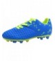 Soccer Kid's FG Soccer Shoes Arch-Support Athletic Outdoor Soccer Cleats (Little Kid/Big Kid) - Blue - CR18LR6R2US $32.45