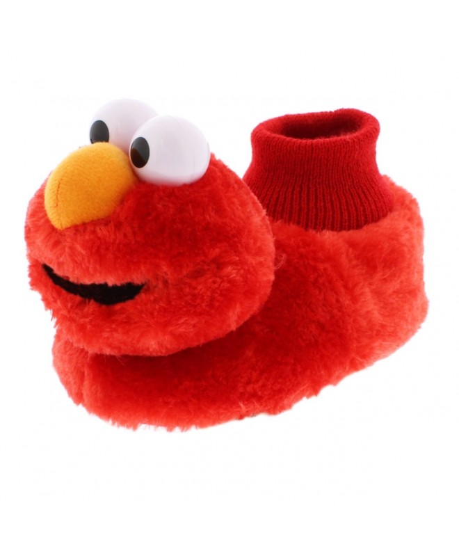 Slippers Elmo Cookie Monster Boys Girls Sock Top Slippers (Toddler/Little Kid) - Laugh Red - C812MEMD6W7 $36.52