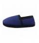 Slippers Little/Big Kids Warm Plush Fleece Slippers with Soft Memory Foam Slip-on Indoor Shoes - Dark Blue - CR18NDU524M $33.08