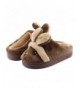 Slippers Kid Slippers Cute Rabbit Girls Boys Winter Warm Comfort Home Shoes - 01brown - CA18HLE3NM9 $24.30