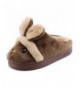 Slippers Kid Slippers Cute Rabbit Girls Boys Winter Warm Comfort Home Shoes - 01brown - CA18HLE3NM9 $24.30