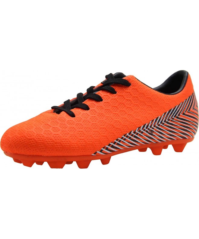 Soccer Kid's FG Soccer Shoes Arch-Support Athletic Outdoor Soccer Cleats (Little Kid/Big Kid) - Orange - CE18LR745R0 $36.37