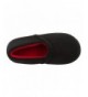 Slippers Boys Fleece Closed Back Slipper Rugged Outsole - Black/Red - C0185O0DKR3 $27.26