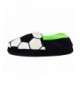 Slippers Little Kids Big Boys Warm Slippers with Soft Memory Foam Slip-on Indoor Football Shoes - Football - C718L6GE9EX $32.29