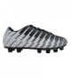 Soccer Bolt FG Soccer Shoes for Kids - Firm Ground Outdoor Soccer Shoes for Kids - Black/White/Silver - C718LNE88SY $39.76