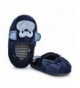 Slippers Csfry Baby Girl's Premium Soft Plush Slippers Cartoon Warm Winter House Shoes - Navy - CV18HLDRZWZ $19.48