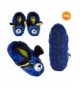 Slippers Kids Slippers Socks Cute Kids House Slippers - Blue - C318HORW5U6 $30.56