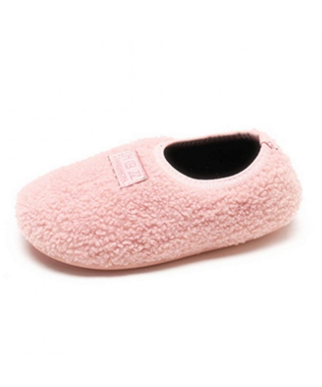 Slippers Winter Slippers Anti Slip Outdoor Toddler - Pink - CN18IO7U7KU $31.35