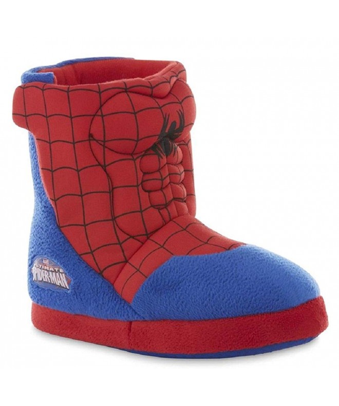 Slippers Boy's Spiderman Slipper Booties - Red - C0188W0E79N $40.85