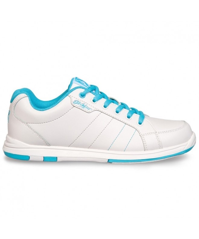 Bowling Satin Bowling Shoes - White/Aqua - Size 9 - CH12DMNDNGV $58.89