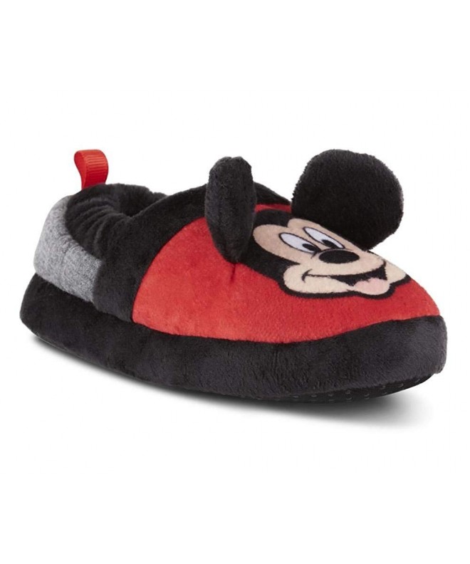 Slippers Toddler Boys Classic Mickey Mouse Red Black House Slipper - CI18LCSTTK8 $41.63