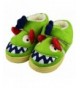 Slippers Girls/Boys Cute Monster Indoor Outdoor Slippers with Anti-Slip Rubber Sole Shoes - Green - CC18M287LQS $34.35