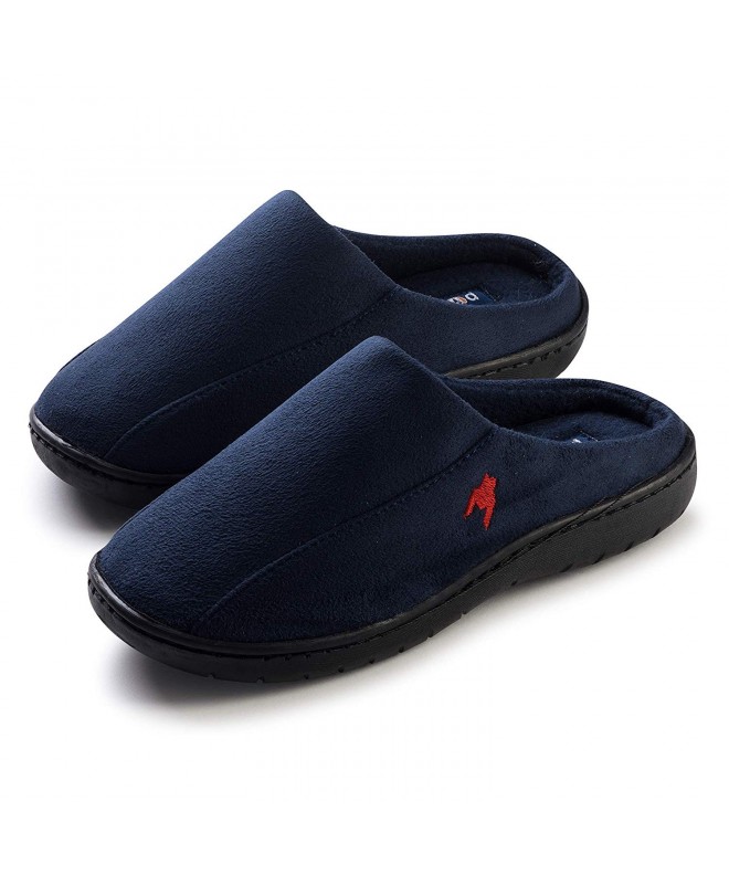 Slippers Kids House Slippers for Boy's Elegant - Comfortable and Great Clog for Indoor Outdoor - Navy - C1188837LWG $31.19