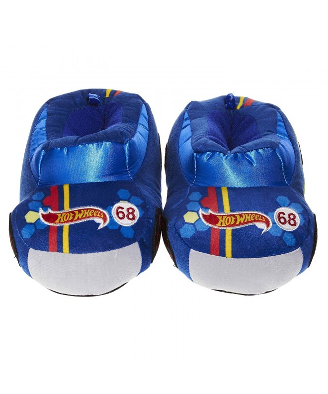 Slippers Hot Wheels Race Car Slippers for Kids Acrylic Sole Toddler Slippers - Blue - C918HOU5D96 $31.91