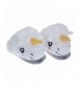 Slippers Kids Cute Plush Unicorn House Slippers Anti Slip Loafers - White - CS186W6MRA6 $29.03