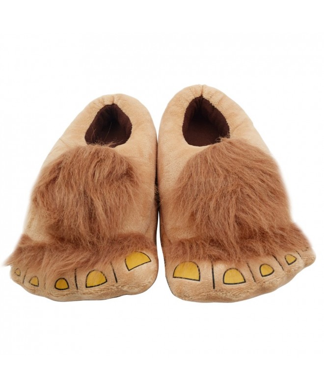 Slippers Kids Furry Monster Adventure Slippers - Comfortable Novelty Warm Winter Hobbit Feet Slippers for Boys Girls - CX18DZ...