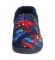 Slippers Spider-Man Slippers for Boys Navy Red Warm Fur Clog Mule Indoor Shoes - Blue - CG18E5E6UQ2 $47.72