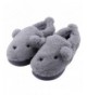 Slippers Kids Slipper Slip On House Doggy Winter Indoor Shoes - 02grey - CH18HLIND2G $24.73