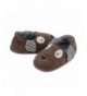 Slippers Toddler Boys Girls Doggy Slippers Plush Warm Cartoon Puppy Indoor Bedroom Shoes - Brown - CM18I5CQMNN $20.87