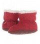 Slippers Easy Bootie Kids Ragg Slipper - Red Ragg Wool - CO12C7XB5R1 $51.39