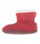 Slippers Easy Bootie Kids Ragg Slipper - Red Ragg Wool - CO12C7XB5R1 $51.39
