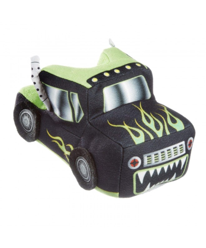 Slippers 3D Thick Plush Truck Slippers Little Boys Non Slip Full Foot - CP18IMHRXCW $34.77